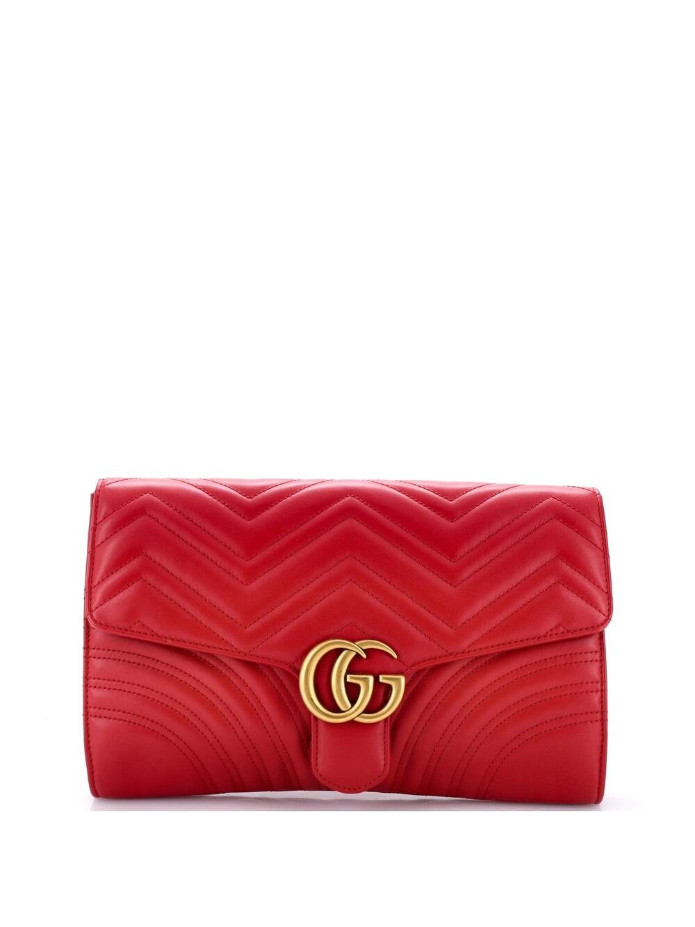 Gucci Gg Marmont Flap Clutch Matelasse #296117G80B